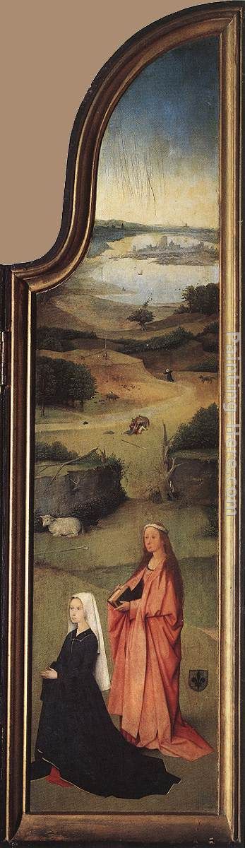 St. Agnes with the Donor painting - Hieronymus Bosch St. Agnes with the Donor art painting